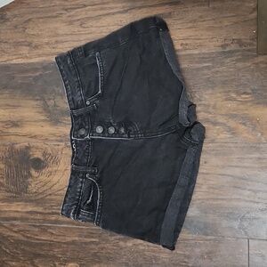 Black Jean Shorts